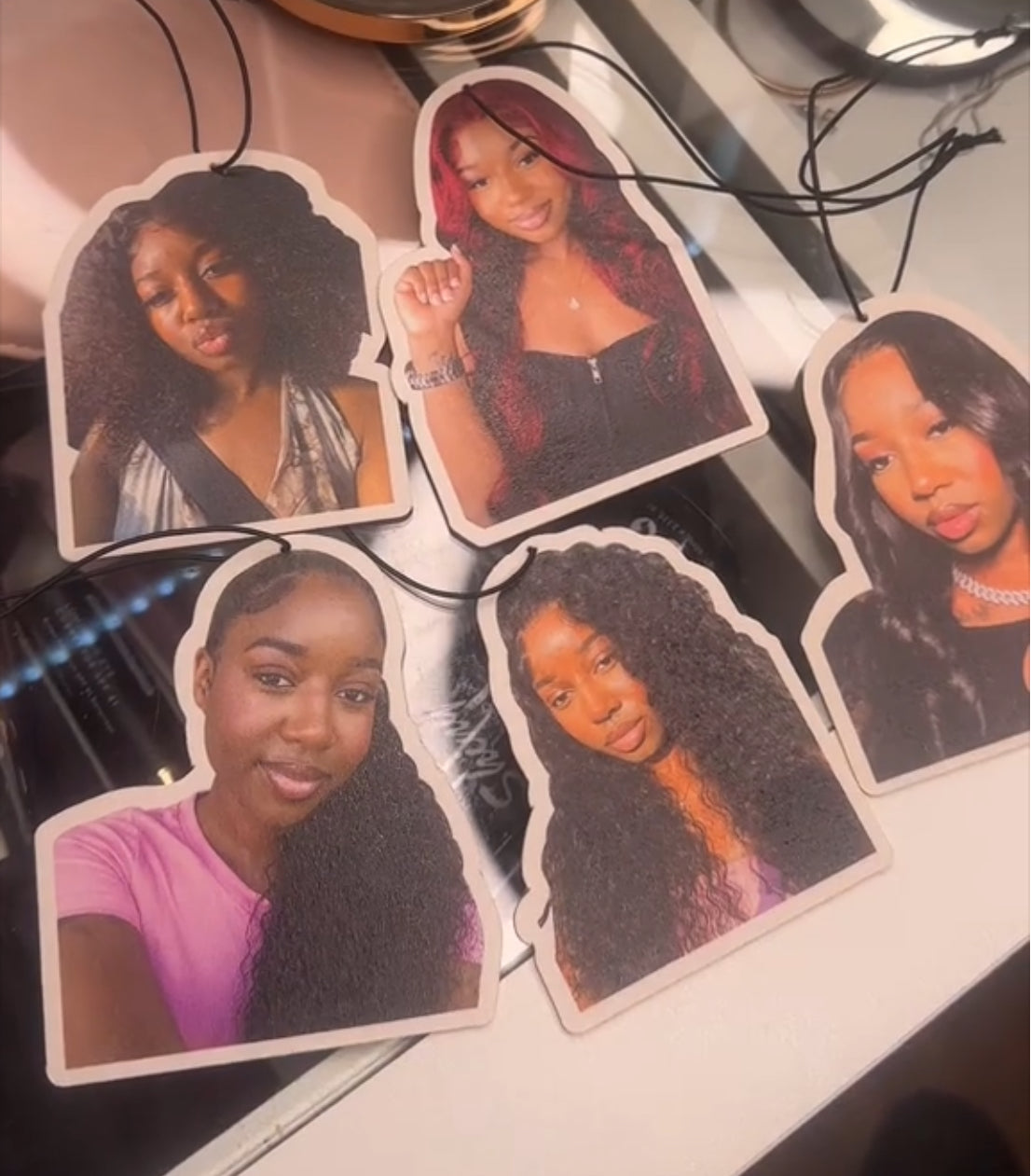 Personalized Photo Air Freshener - Custom Car Freshie