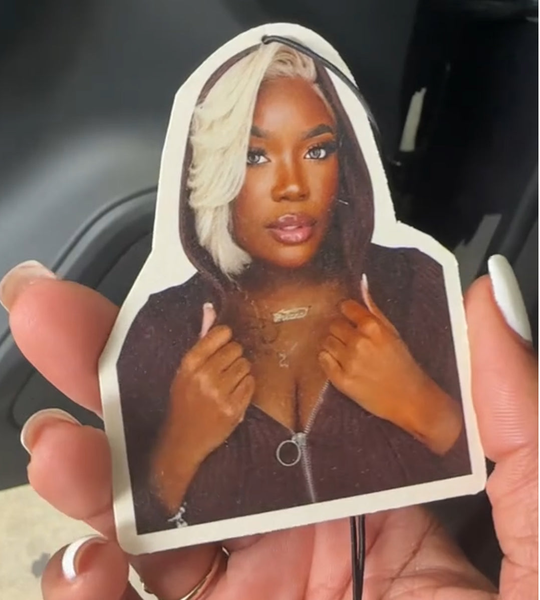 Personalized Photo Air Freshener - Custom Car Freshie
