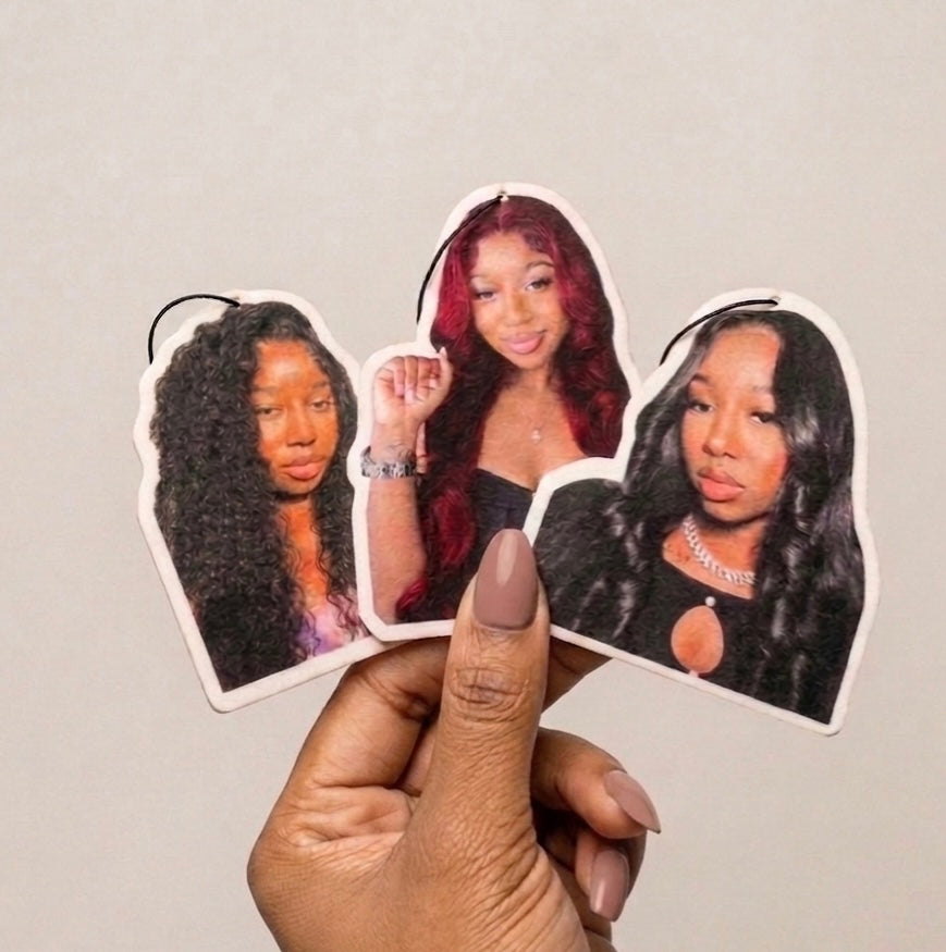 Personalized Photo Air Freshener - Custom Car Freshie